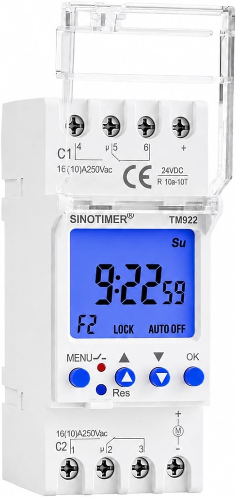 TIMER DIGITAL SERIE SINOTIMER VOLTAJE DUAL 127/265V