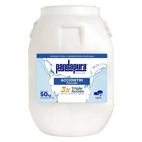 CLORO EN TABLETAS TRIPLE ACCION PANDA CUÑETE 50KG