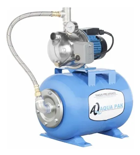 [BPJSF1+TH50] BOMBA PRESURIZADORA JET SERIE FIX 1HP + TANQUE HORIZONTAL 50L MEMBRANA