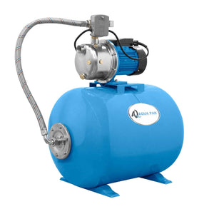 [BPJSF1.5+TH100] BOMBA PRESURIZADORA JET SERIE FIX 1.5HP + TANQUE HORIZONTAL 100L MEMBRANA