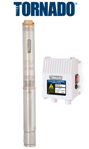 [MSPPTSS2HP] MOTOBOMBA SUMERGIBLE PARA POZO TORNADO SERIE SLIM 4" 2HP 230V