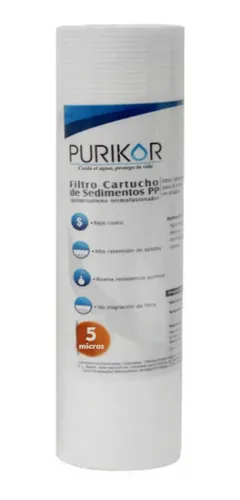 FILTRO CARTUCHO POLIPROPILENO 2.5X30X5